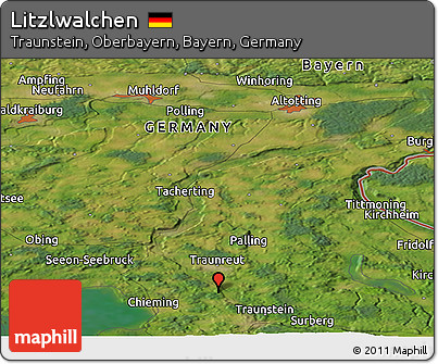 Satellite Panoramic Map of Litzlwalchen