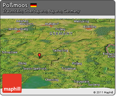 Satellite Panoramic Map of Pößmoos