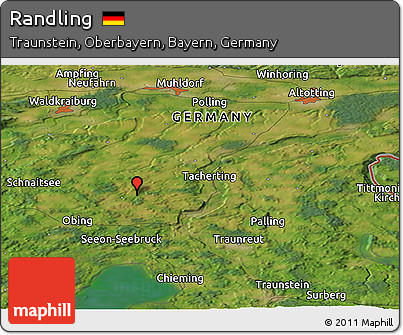 Satellite Panoramic Map of Randling