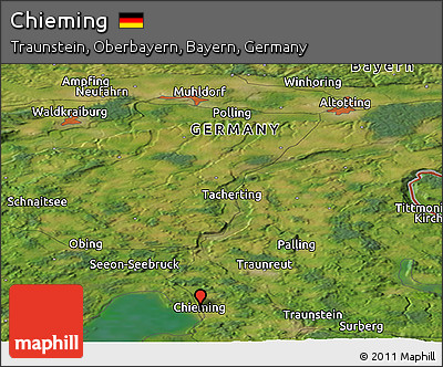 Satellite Panoramic Map of Chieming