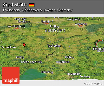 Satellite Panoramic Map of Kirchstätt