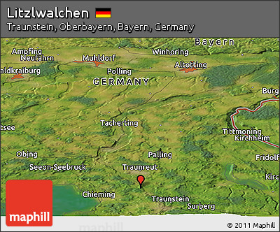 Satellite Panoramic Map of Litzlwalchen