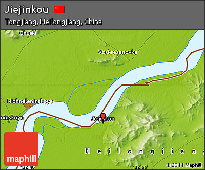 Physical Map of Jiejinkou