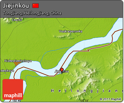 Physical Map of Jiejinkou
