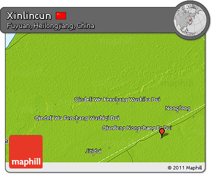 Physical 3D Map of Xinlincun