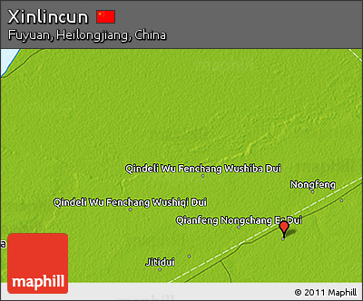 Physical 3D Map of Xinlincun