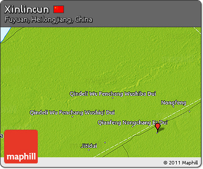 Physical 3D Map of Xinlincun