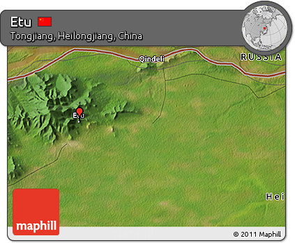 Satellite 3D Map of Etu