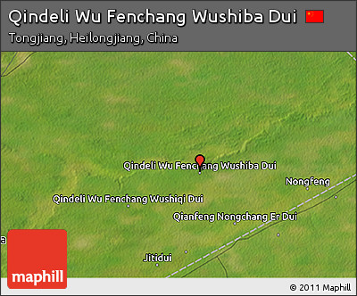 Satellite 3D Map of Qindeli Wu Fenchang Wushiba Dui