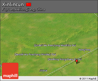 Satellite 3D Map of Xinlincun