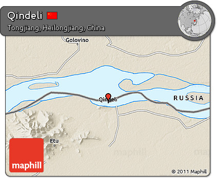 Shaded Relief 3D Map of Qindeli