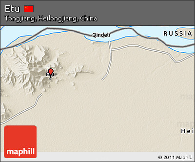 Shaded Relief 3D Map of Etu