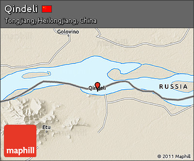 Shaded Relief 3D Map of Qindeli