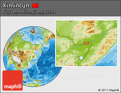 Physical Location Map of Xinlincun