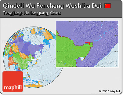 Political Location Map of Qindeli Wu Fenchang Wushiba Dui