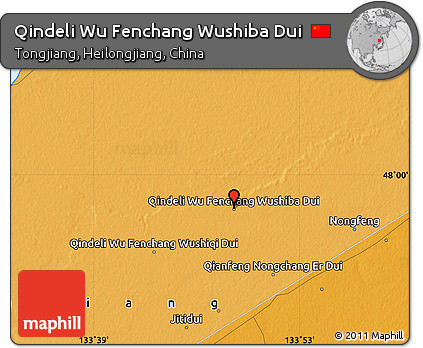Political Map of Qindeli Wu Fenchang Wushiba Dui
