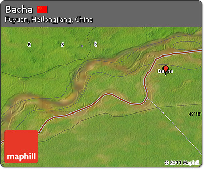 Satellite Map of Bacha