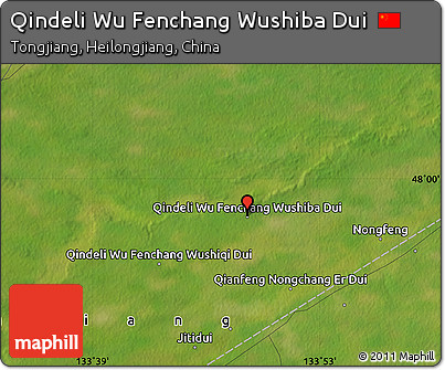 Satellite Map of Qindeli Wu Fenchang Wushiba Dui