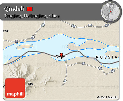 Shaded Relief Map of Qindeli