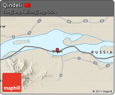 Shaded Relief Map of Qindeli