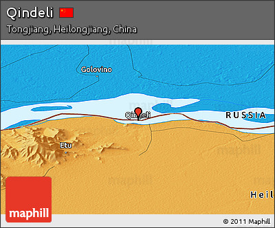 Political Panoramic Map of Qindeli