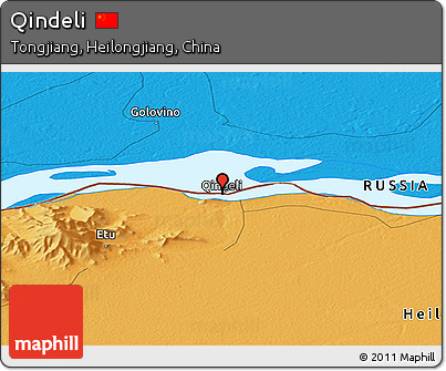 Political Panoramic Map of Qindeli