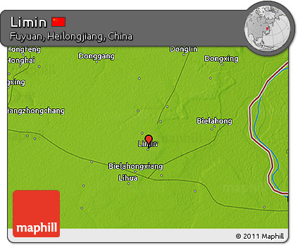 Physical 3D Map of Limin