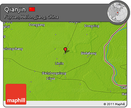 Physical 3D Map of Qianjin