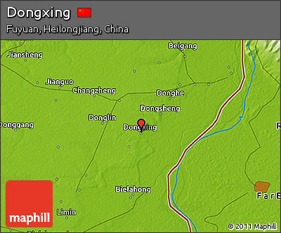 Physical 3D Map of Dongxing
