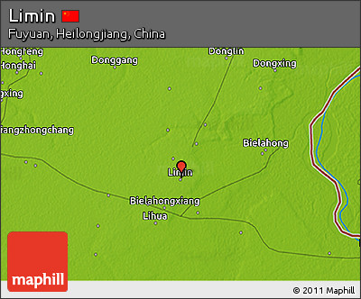 Physical 3D Map of Limin