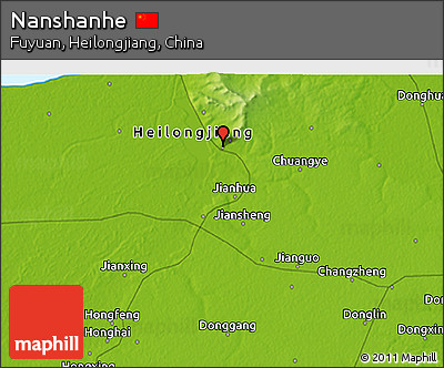 Physical 3D Map of Nanshanhe