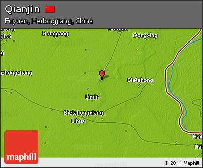 Physical 3D Map of Qianjin