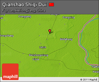 Physical 3D Map of Qianshao Shiqi Dui
