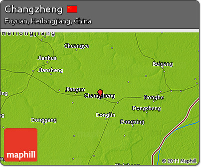 Physical 3D Map of Changzheng
