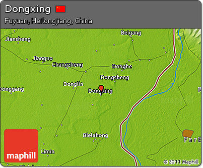 Physical 3D Map of Dongxing