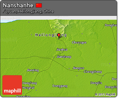Physical 3D Map of Nanshanhe