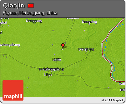 Physical 3D Map of Qianjin