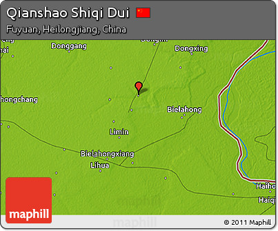 Physical 3D Map of Qianshao Shiqi Dui