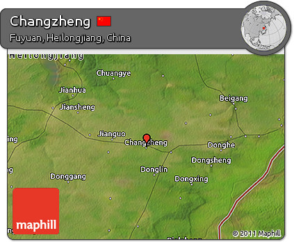 Satellite 3D Map of Changzheng