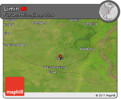 Satellite 3D Map of Limin