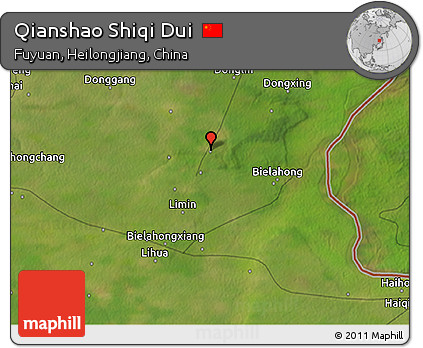 Satellite 3D Map of Qianshao Shiqi Dui