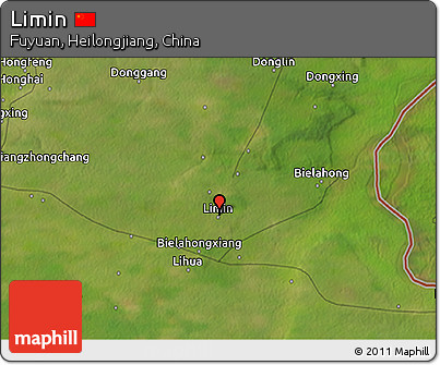 Satellite 3D Map of Limin