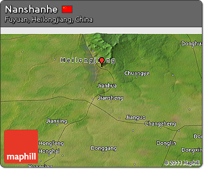 Satellite 3D Map of Nanshanhe