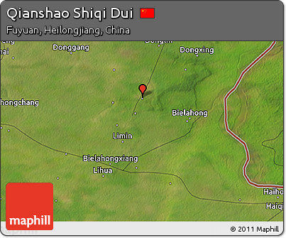 Satellite 3D Map of Qianshao Shiqi Dui