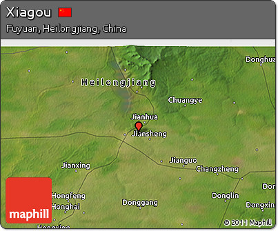 Satellite 3D Map of Xiagou