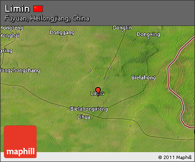 Satellite 3D Map of Limin