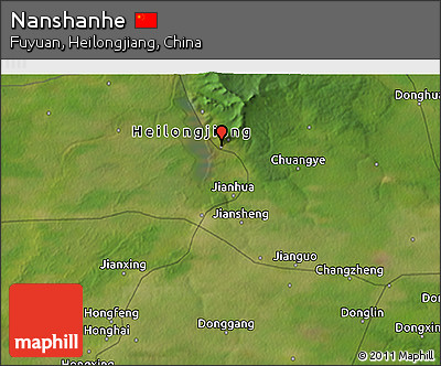 Satellite 3D Map of Nanshanhe