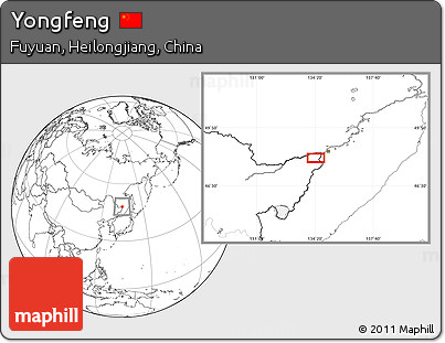 Blank Location Map of Yongfeng