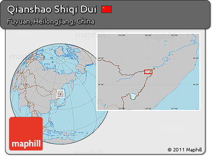 Gray Location Map of Qianshao Shiqi Dui