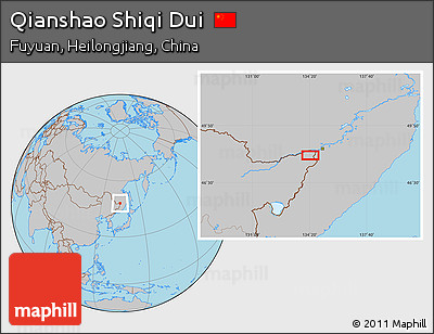 Gray Location Map of Qianshao Shiqi Dui